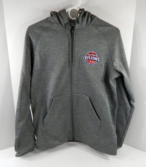 2016-17 Ladies Detroit Pistons Auth Grey Zip Up Hoodie Jacket NWT M 15S