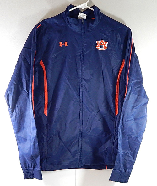 Auburn Tigers Under Armour Team Issued Jacket Navy Orange Ladies X-Small