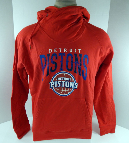 Ladies Detroit Pistons Red Hoodie Sweatshirt Brushed Fleece NWT XL 32S