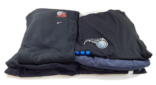 Lot of (8) NBA Warm Up Pants Magic Trail Blazers Hornets Grizzlies Reebok Adidas