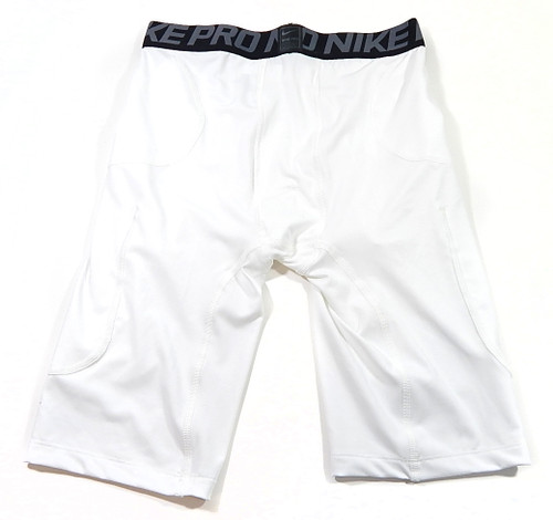 Nike Pro Dri-Fit Team Issued Compression Under Shorts White Adult Size Large