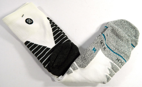 1-Pair Charlotte Hornets NBA Team Issued Stance White Socks Quarter XXL New