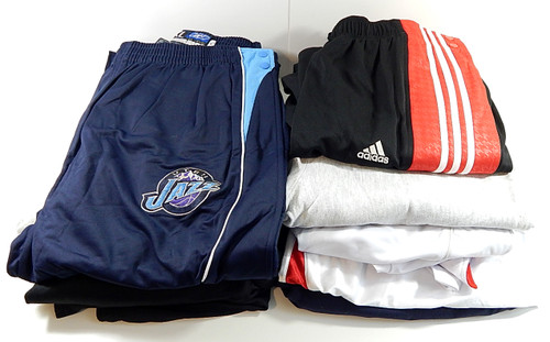 Lot of (10) Team Issued Warm Up Pants Jazz Trail Blazers Team USA Nike Adidas +