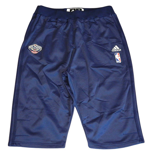 New Orleans Pelicans Adidas Team Issued Warm Up Capri Pants Navy Blue 2XL +2"