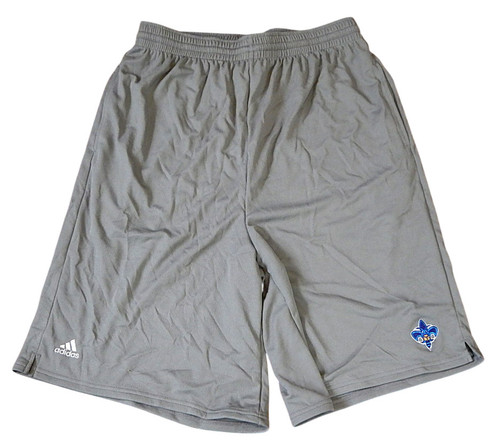 New Orleans Hornets Adidas Team Issued Mesh Basketball Shorts Gray 3XL Tall