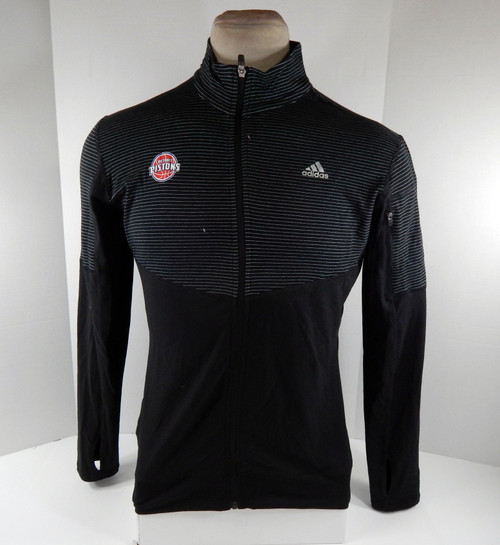 2016-17 Ladies Detroit Pistons Grey Fleece Quarter Zip Jacket Adidas NWT L  72S