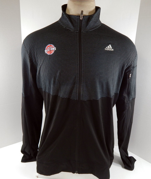 2016-17 Ladies Detroit Pistons Grey Fleece Quarter Zip Jacket Adidas NWT 2XL  3S