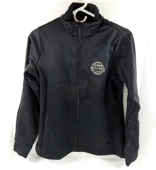 2015-16 Ladies Detroit Pistons Black Zip Up Jacket Golf S  74S