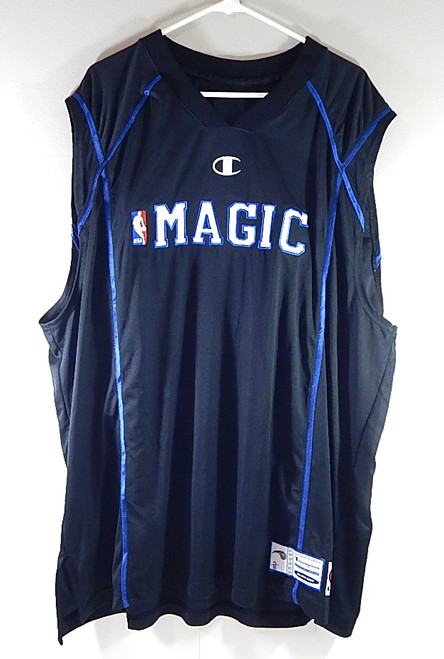 Orlando Magic Champion Team Issued Mesh Sleeveless Warm Up Shirt Black XXXL