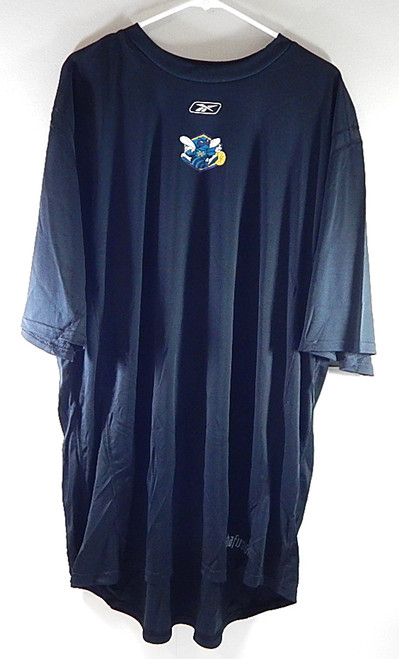 New Orleans Hornets Reebok NBA Fusion Team Issued Short Sleeve Shirt Black 2XL
