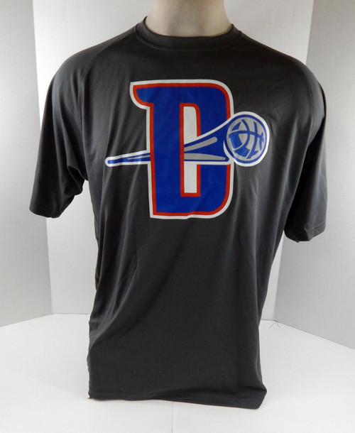 Mens Detroit Pistons Auth Grey Graphite Training Shirt Elbowgrease NWT XL 142S