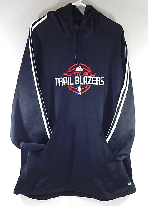 Portland Trail Blazers Adidas Team Issued Performance Fleece Hoodie Black XL