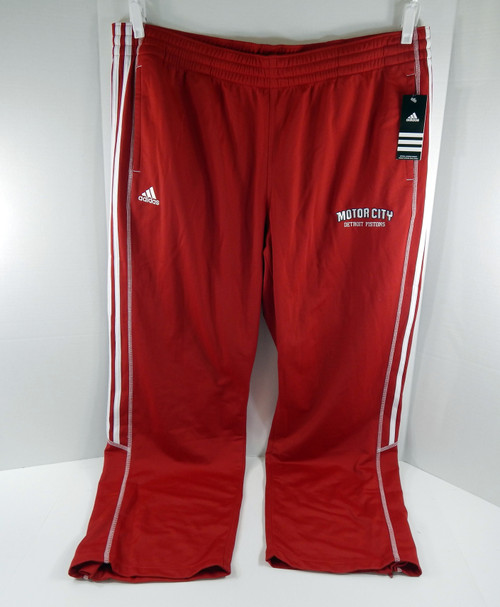 2014-15 Mens Detroit Pistons Auth Red Select Pants Motor City Adidas NWT 2XL 58S
