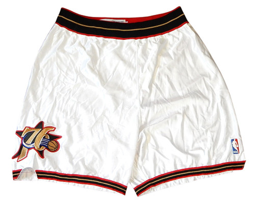 Philadelphia 76'ers Champion Team Issued Basketball Shorts White NOS Size 46
