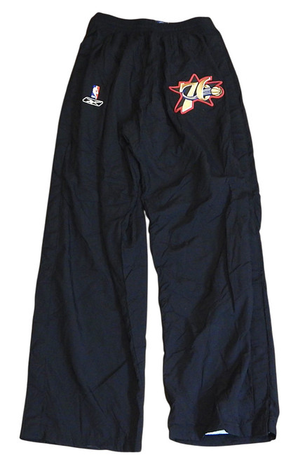 Philadelphia 76'ers Reebok Team Issued Warm Up Pants Black Size 40