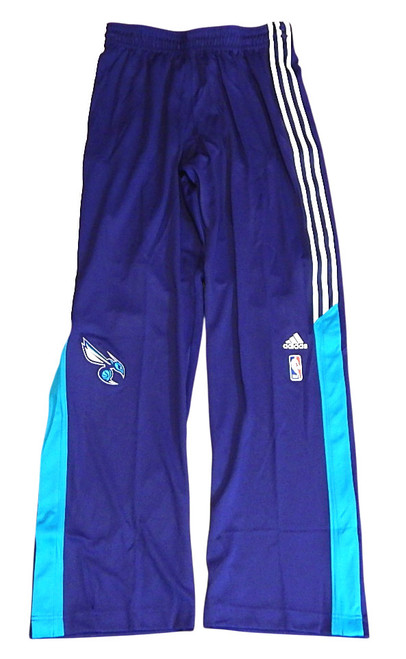 Charlotte Hornets Adidas Team Issued OC Warm Up Pants Purple Teal 2XL +4"