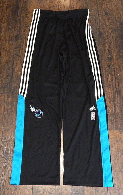 Charlotte Hornets Adidas Team Issued OC Warm Up Pants Black White 4XL +2"