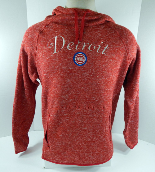 2016 Womens Detroit Pistons Auth Red Hoodie Sweatshirt Recruit Antigua NWT XL 8S