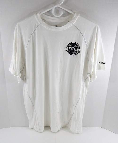 2010-11 Mens Detroit Pistons Authentic White Shirt Equity Adidas NWT S 078S