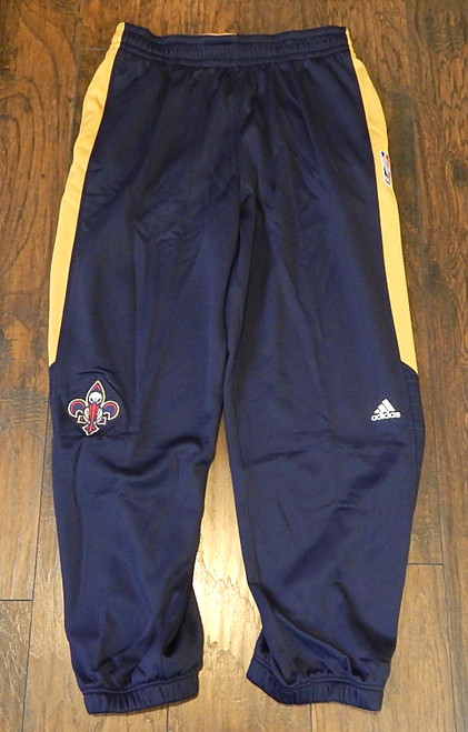 New Orleans Pelicans Adidas Team Issued Warm Up Pants Sweatpants Navy XL +2"