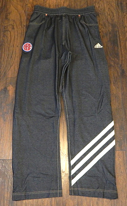 ABA NBA Adidas Hardwood Classics Warm Up Pants Faux Denim Jeans Style  2XL +2"
