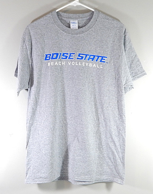 Boise State Broncos Beach Volleyball Team Issued Tee Shirt Heather Gray New XL