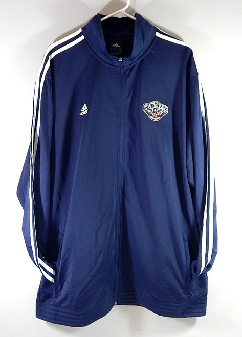 New Orleans Pelicans Adidas Team Issued 3 Stripe Warm Up Sweatshirt Jacket 4XLT