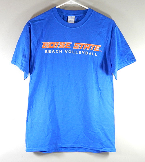 Boise State Broncos Beach Volleyball Team Issued Tee Shirt Royal Blue Medium New