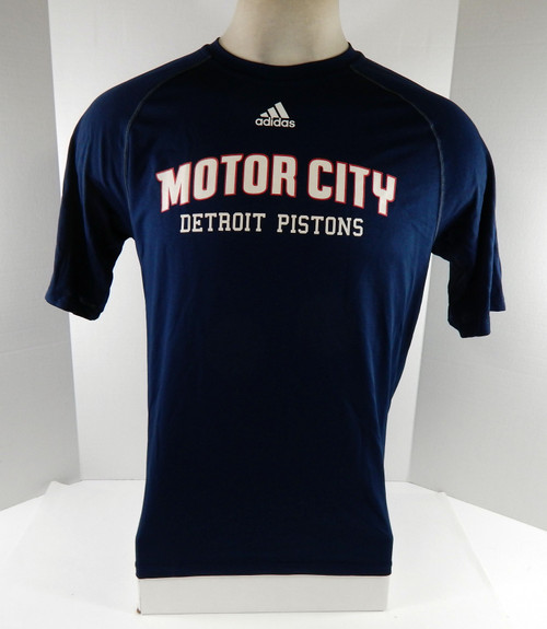 2014-15 Mens Detroit Pistons Authentic Navy Shirt Motor City Adidas NWT S 075S