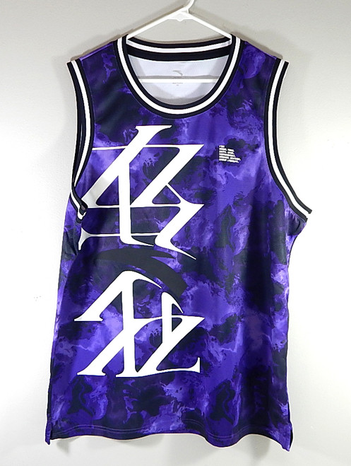 Anta Sports Logo Game Top Basketball Jersey Shirt 3XL Persia Purple Tie Dye New