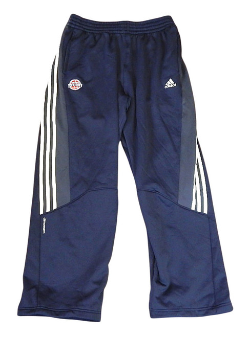 Detroit Pistons Adidas Team Issued Warm Up Pants Navy Blue Size Medium