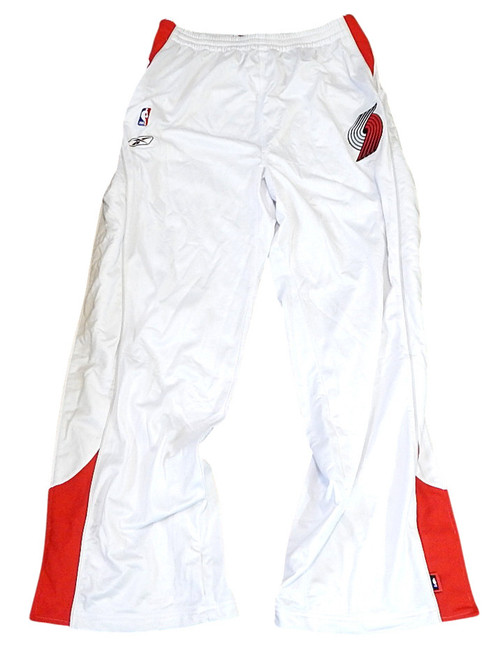 Portland Trail Blazers Reebok Team Issued Warm Up Pants White 2XL Tall NOS