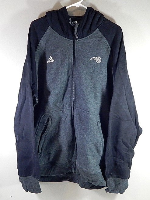 Orlando Magic Adidas Team Issued Hoodie Sweatshirt Black Gray New 2XL