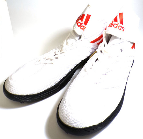 adidas Freak Hightop Miami Hurricanes TI Football Cleats White/Orange Size 17