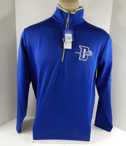 Mens Detroit Pistons Authentic Blue Quarter Zip Jacket Leader Antigua NWT M 63S