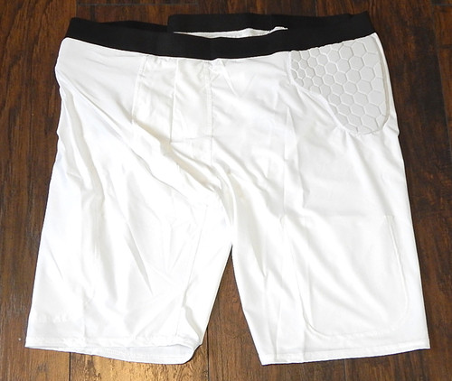 McDavid Padded Football Compression Shorts Pads White XL New MD733
