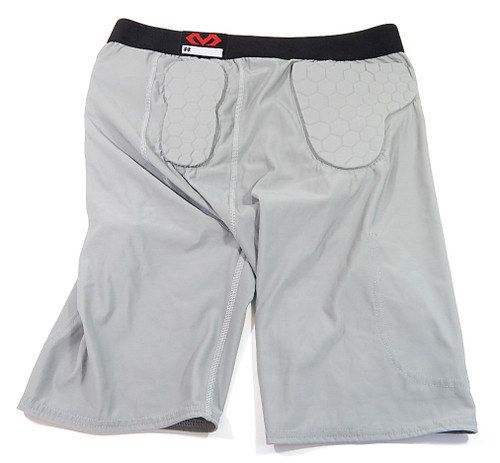 McDavid Padded Football Compression Shorts Pads Gray Medium New
