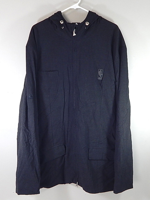 NBA Team Issued Adidas Hoodie Sweatshirt Warm Up Jacket Black New Size Large New