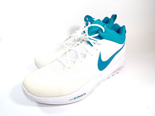 2016 Hornets TI Nike Zoom REV TB White/Teal Basketball Shoe Size 15 No Box