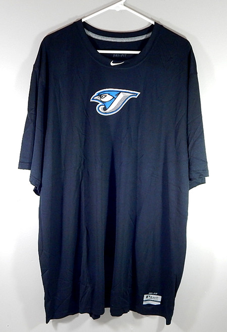 Toronto Blue Jays Nike Dri Fit Team Issued Warm Up Shirt New XXXL Black