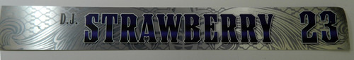New Orleans Hornets DJ Strawberry #23 Game Used Locker Room Nameplate