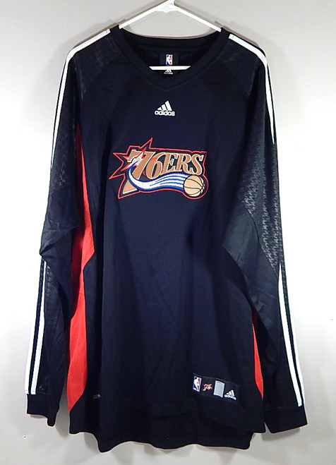 Philadelphia 76'ers Adidas NBA Warm Up Long Sleeve Shirt New 3XL Tall