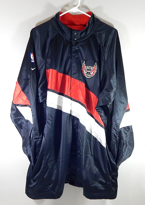 Portland Trail Blazers NBA Team Nike Warm Up Jacket New Black Red Size XL