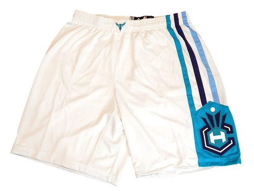 Charlotte Hornets Team Issued Adidas Basketball Shorts White New 3XL +2"