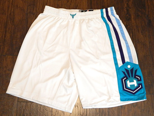 Charlotte Hornets Team Issued Adidas Basketball Shorts White New Large +2"