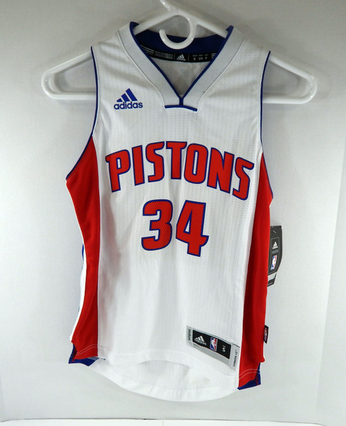 2016 Youth Detroit Pistons Tobias Harris #34 White Swingman Jersey Adidas YS 4