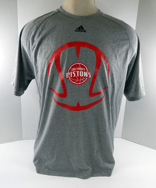 2014-15 Mens Detroit Pistons Authentic Grey Shirt Basketball Adidas NWT XL  63S