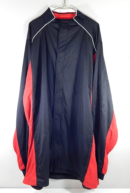 Portland Trail Blazers Reebok NBA Warm Up Jacket Black Red Size Large +2" New