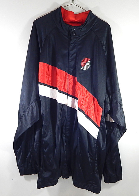 Portland Trail Blazers Nike NBA Warm Up Jacket Black Red White Size 2XL New