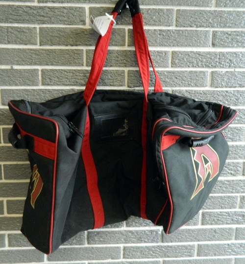 Arizona Diamond Backs Team Used Black Canvas Baseball Equipment Bag